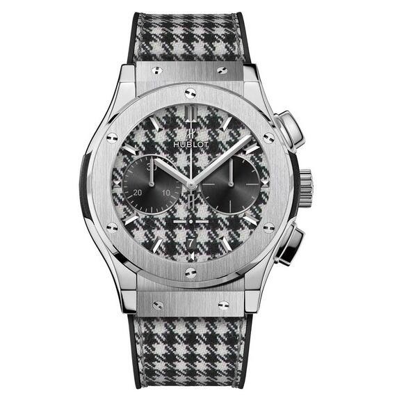 AAA Replica Hublot Classic Fusion Chronograph Italia Independent "Pied De Poule" Watch 521.NX.2702.NR.ITI17